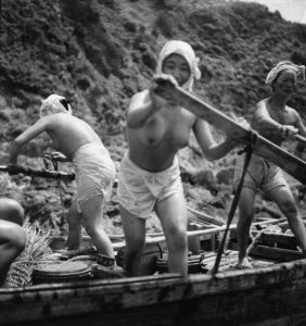Domon Ken - Pescatrici di perle (ama san) 1948. Ken Domon Museum of Photography